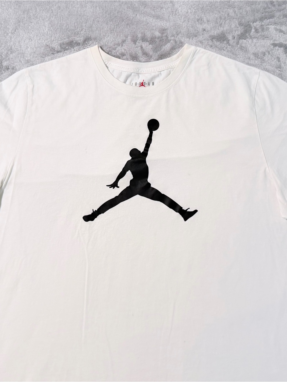 Jordan | Jumpman T-Shirt | White With Black | Size 3XL | Big Logo | Standard Fit